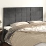 Headboards 4 units of dark gray velvet 80x5x78/88 cm by , Headboards and footboards - Ref: Foro24-3116387, Price: 109,87 €, D...
