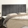 Headboards 4 units of dark gray velvet 80x5x78/88 cm by , Headboards and footboards - Ref: Foro24-3116387, Price: 133,57 €, D...