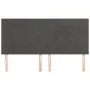 Headboards 4 units of dark gray velvet 80x5x78/88 cm by , Headboards and footboards - Ref: Foro24-3116387, Price: 133,57 €, D...
