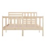 Estructura de cama de madera maciza 150x200 cm