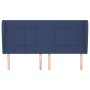 Kopfteil mit blauen Stoffohren 163x23x118/128 cm von , Kopf- und Fußteile - Ref: Foro24-3117968, Preis: 115,48 €, Rabatt: %