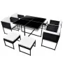 9-piece garden dining set and black synthetic rattan cushions by vidaXL, Garden sets - Ref: Foro24-42759, Price: 459,79 €, Di...