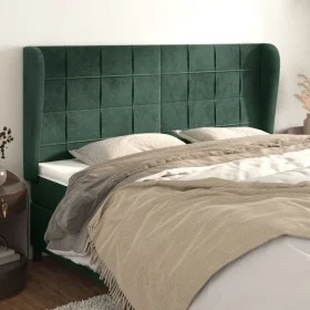 Kopfteil mit dunkelgrünen Samtohren 183x23x118/128cm von , Kopf- und Fußteile - Ref: Foro24-3118019, Preis: 160,05 €, Rabatt: %