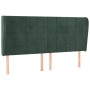 Kopfteil mit dunkelgrünen Samtohren 183x23x118/128cm von , Kopf- und Fußteile - Ref: Foro24-3118019, Preis: 149,11 €, Rabatt: %