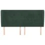 Headboard with dark green velvet ears 183x23x118/128cm by , Headboards and footboards - Ref: Foro24-3118019, Price: 153,23 €,...