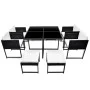 9-piece garden dining set and black synthetic rattan cushions by vidaXL, Garden sets - Ref: Foro24-42759, Price: 459,79 €, Di...