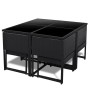 9-piece garden dining set and black synthetic rattan cushions by vidaXL, Garden sets - Ref: Foro24-42759, Price: 465,86 €, Di...
