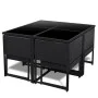 9-piece garden dining set and black synthetic rattan cushions by vidaXL, Garden sets - Ref: Foro24-42759, Price: 459,79 €, Di...