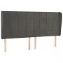 Headboard with light gray velvet ears 163x23x118/128 cm by , Headboards and footboards - Ref: Foro24-3118012, Price: 150,97 €...