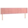 Rosa Samtkopfteil 163x16x78/88 cm von , Kopf- und Fußteile - Ref: Foro24-3118827, Preis: 70,88 €, Rabatt: %