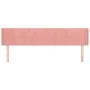 Cabecero de terciopelo rosa 163x16x78/88 cm de , Cabeceros y pies de cama - Ref: Foro24-3118827, Precio: 70,99 €, Descuento: %