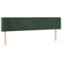 Kopfteil aus dunkelgrünem Samt, 163 x 16 x 78/88 cm von , Kopf- und Fußteile - Ref: Foro24-3118825, Preis: 66,02 €, Rabatt: %