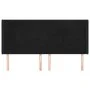 Cabecero con orejas de terciopelo negro 163x16x118/128 cm de , Cabeceros y pies de cama - Ref: Foro24-3119636, Precio: 136,61...