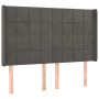 Kopfteil mit dunkelgrauen Samtohren 147x16x118/128 cm von , Kopf- und Fußteile - Ref: Foro24-3119629, Preis: 108,16 €, Rabatt: %