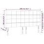 Headboard with LED lights taupe gray fabric 200x5x118/128 cm by , Headboards and footboards - Ref: Foro24-3122450, Price: 144...