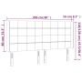 Dunkelgraues Samtkopfteil mit LED 203x16x118/128 cm von , Kopf- und Fußteile - Ref: Foro24-3124115, Preis: 127,73 €, Rabatt: %