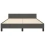 Dark gray velvet bed frame with headboard 140x190 cm by , Beds and slatted bases - Ref: Foro24-3125752, Price: 211,16 €, Disc...