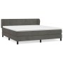 Boxspringbett mit dunkelgrauer Samtmatratze 160x200 cm von , Betten und Lattenroste - Ref: Foro24-3127500, Preis: 493,84 €, R...