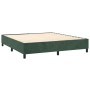 Boxspringbett mit dunkelgrüner Samtmatratze 160x200 cm von , Betten und Lattenroste - Ref: Foro24-3129222, Preis: 592,97 €, R...