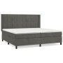 Boxspringbett mit dunkelgrauer Samtmatratze 200x200 cm von , Betten und Lattenroste - Ref: Foro24-3132700, Preis: 623,17 €, R...