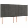 Cama box spring con colchón terciopelo gris oscuro 200x200 cm de , Camas y somieres - Ref: Foro24-3132700, Precio: 610,00 €, ...