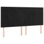 Box spring bed with mattress and LED black velvet 160x200 cm by , Beds and slatted bases - Ref: Foro24-3136133, Price: 559,98...