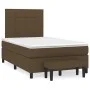 Box spring bed with dark brown fabric mattress 120x200 cm by , Beds and slatted bases - Ref: Foro24-3136584, Price: 447,46 €,...