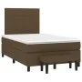 Box spring bed with dark brown fabric mattress 120x200 cm by , Beds and slatted bases - Ref: Foro24-3136584, Price: 447,46 €,...
