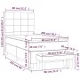 Box spring bed with black velvet mattress 80x200 cm by , Beds and slatted bases - Ref: Foro24-3137811, Price: 369,69 €, Disco...