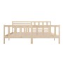 Estructura de cama de madera maciza 200x200 cm