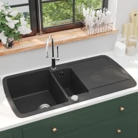 Kitchen sink with two granite bowls by vidaXL, Sinks - Ref: Foro24-142946, Price: 232,68 €, Discount: %