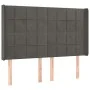 Box spring bed with mattress and LED dark gray velvet 140x200 cm by , Beds and slatted bases - Ref: Foro24-3139566, Price: 46...
