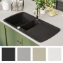 Küchenspüle mit zwei Granitbecken von vidaXL, Sinkt - Ref: Foro24-142946, Preis: 236,42 €, Rabatt: %