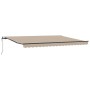 Toldo Retráctil Beige 450 x 300 cm tela