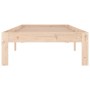 Estructura de cama madera maciza 75x190 cm de , Camas y somieres - Ref: Foro24-810325, Precio: 63,20 €, Descuento: %