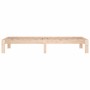 Estructura de cama madera maciza 75x190 cm de , Camas y somieres - Ref: Foro24-810325, Precio: 63,20 €, Descuento: %