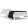 White solid wood single bed frame 90x190 cm by , Beds and slatted bases - Ref: Foro24-810331, Price: 80,08 €, Discount: %