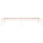 White solid wood single bed frame 90x190 cm by , Beds and slatted bases - Ref: Foro24-810331, Price: 80,08 €, Discount: %