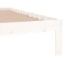 Weißer Einzelbettrahmen aus Massivholz, 90 x 190 cm von , Betten und Lattenroste - Ref: Foro24-810331, Preis: 76,85 €, Rabatt: %