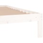 Weißer Einzelbettrahmen aus Massivholz, 90 x 190 cm von , Betten und Lattenroste - Ref: Foro24-810331, Preis: 80,08 €, Rabatt: %