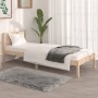 Solid pine wood bed frame 75x190 cm by , Beds and slatted bases - Ref: Foro24-810390, Price: 61,78 €, Discount: %