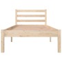 Solid pine wood bed frame 75x190 cm by , Beds and slatted bases - Ref: Foro24-810390, Price: 61,78 €, Discount: %
