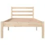 Solid pine wood bed frame 75x190 cm by , Beds and slatted bases - Ref: Foro24-810390, Price: 61,07 €, Discount: %