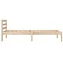 Solid pine wood bed frame 75x190 cm by , Beds and slatted bases - Ref: Foro24-810390, Price: 61,07 €, Discount: %