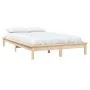 Solid pine wood bed frame 160x200 cm by , Beds and slatted bases - Ref: Foro24-820551, Price: 123,83 €, Discount: %