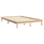 Estructura de cama de madera maciza de pino 160x200 cm de , Camas y somieres - Ref: Foro24-820551, Precio: 125,17 €, Descuent...