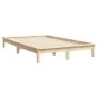 Solid pine wood bed frame 160x200 cm by , Beds and slatted bases - Ref: Foro24-820551, Price: 123,83 €, Discount: %