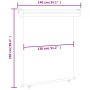 Toldo lateral de balcón rojo 140x250 cm de , Sombrillas - Ref: Foro24-48427, Precio: 64,40 €, Descuento: %