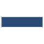 Retractable side awning for patio blue 600x160 cm by , Umbrellas - Ref: Foro24-313377, Price: 88,17 €, Discount: %