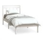 Estructura de cama individual de madera maciza blanco 90x190 cm de , Camas y somieres - Ref: Foro24-3100555, Precio: 93,59 €,...